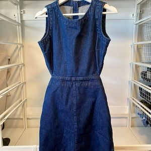 ASOS Denim Sleeveless Cut Out Dress